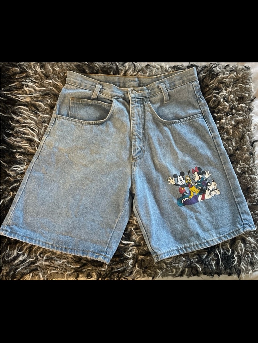Rare 90s Mickey Unlimited Jerry Leigh Disney World Jean Mom Shorts M
